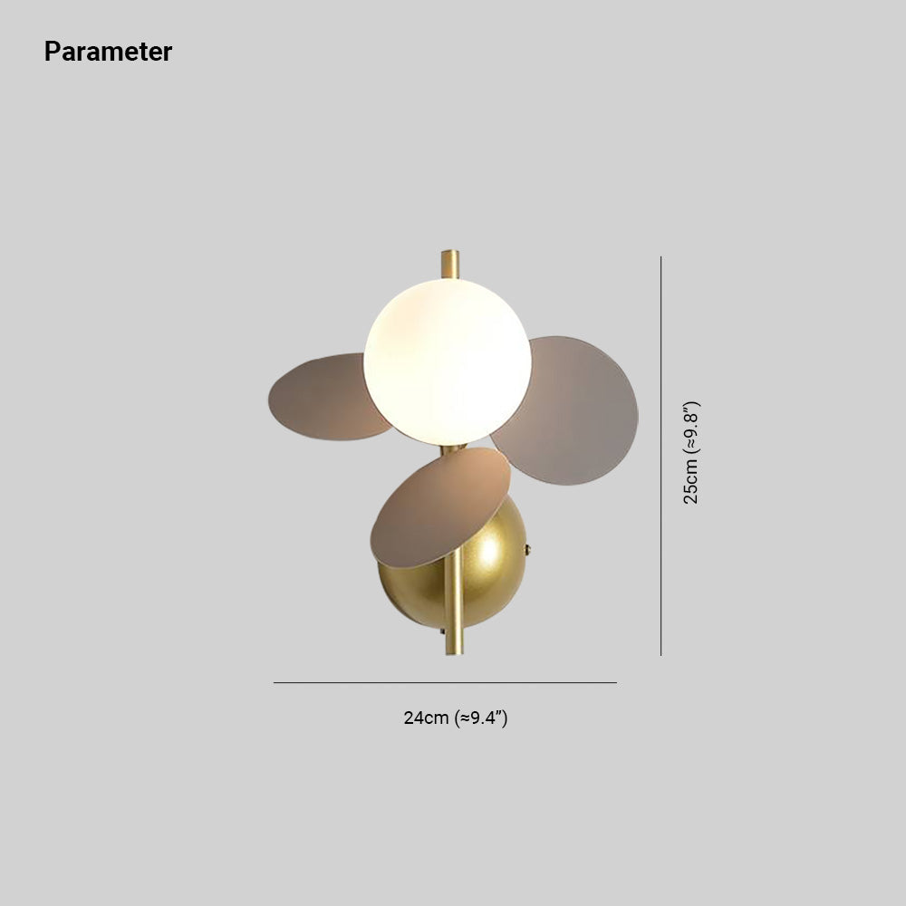 Arisha Petal Wall Lamp for Children's Room, 2 Colour - Lamp Copper