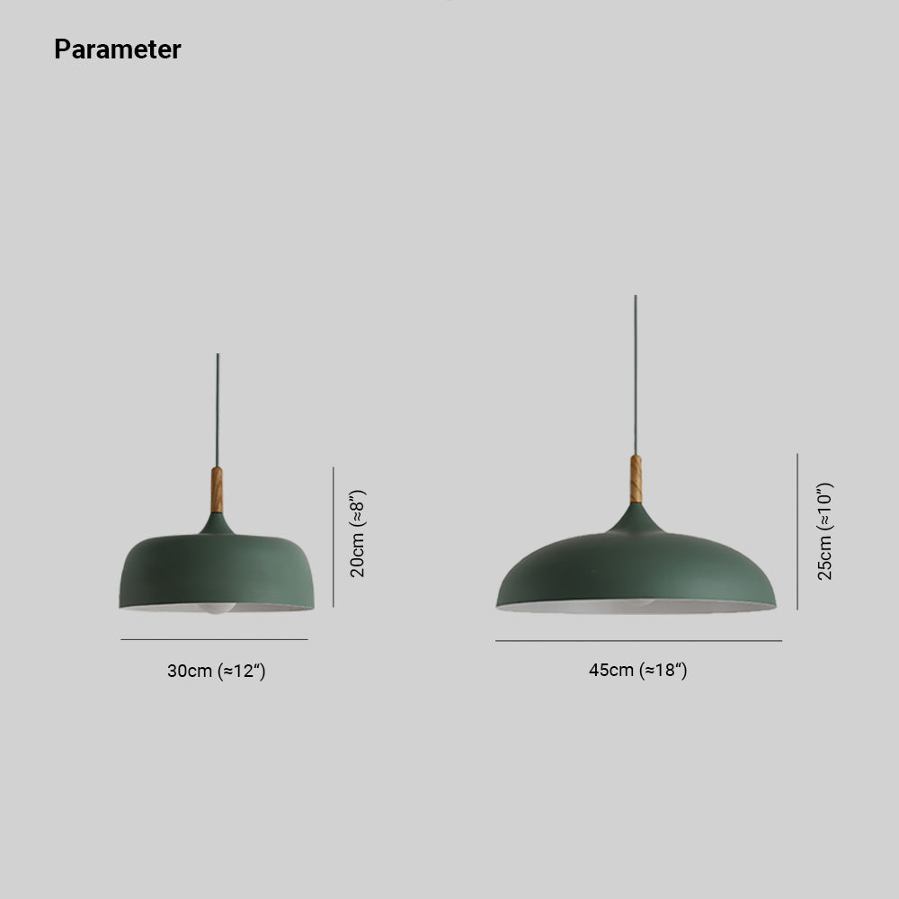 Aria Modern Pendant Light Dome Macaron Dining Room - Lamp Copper