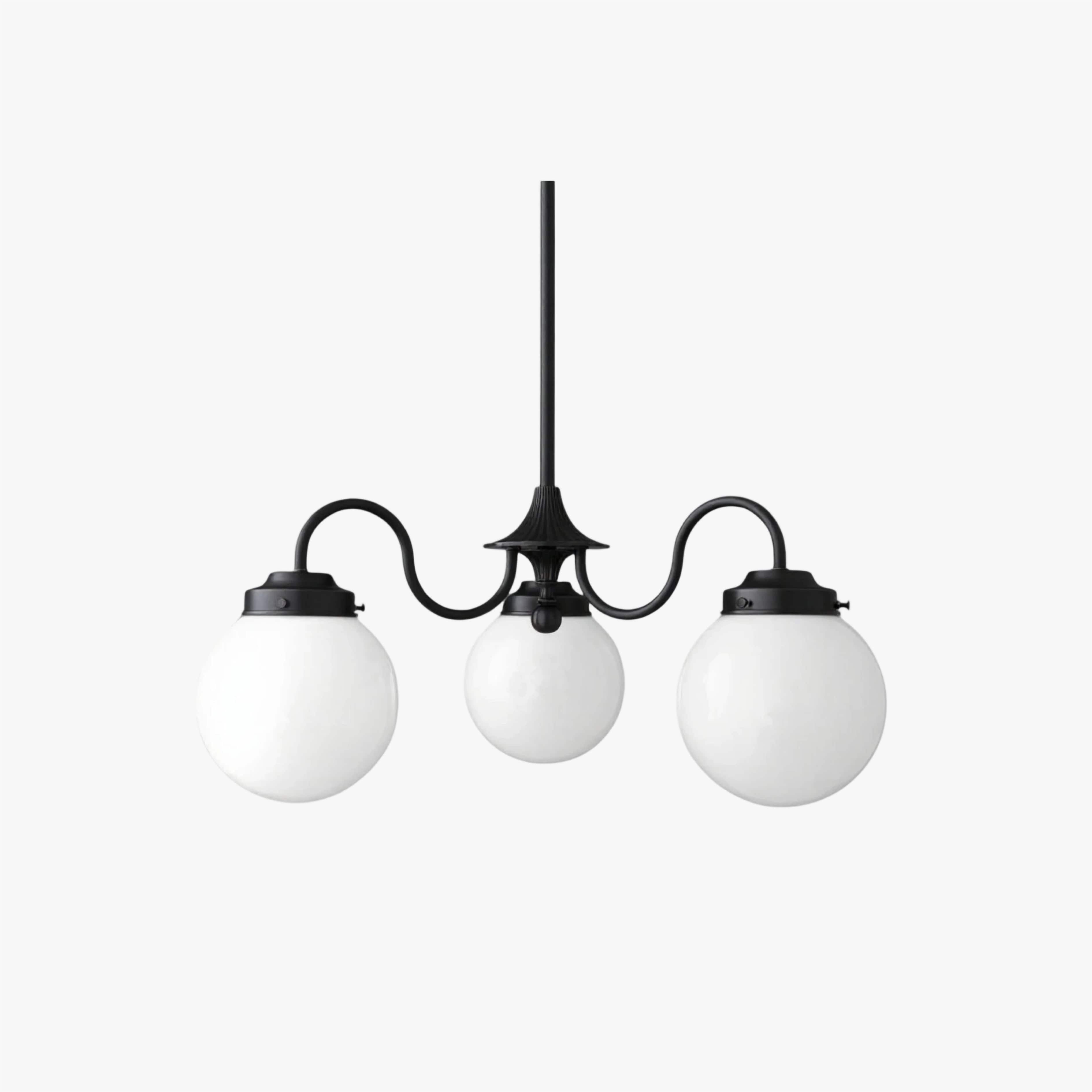 Pearl 3-Light Glass  Chandelier
