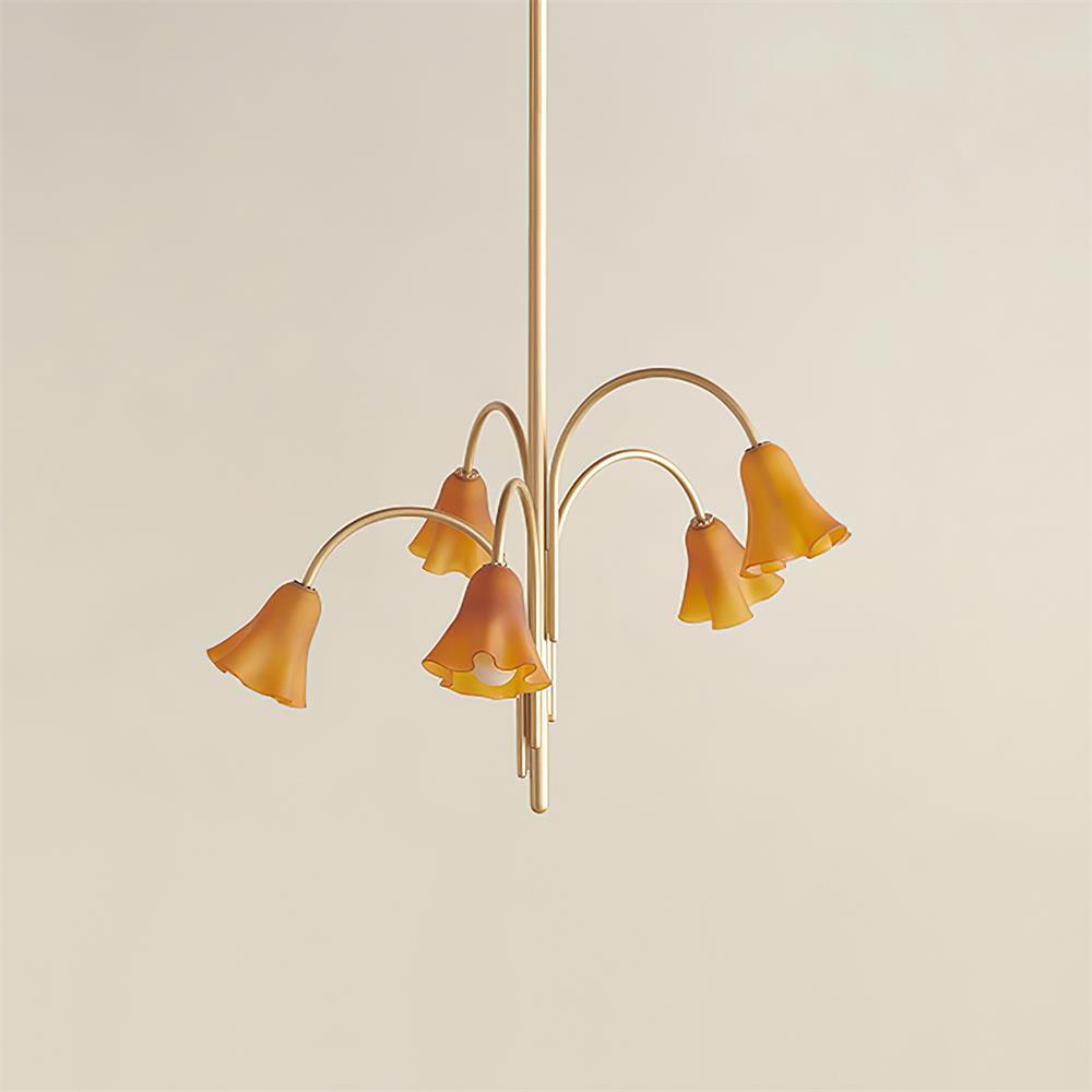 Musa Arched Arm Floral Chandelier Romantic Bedroom