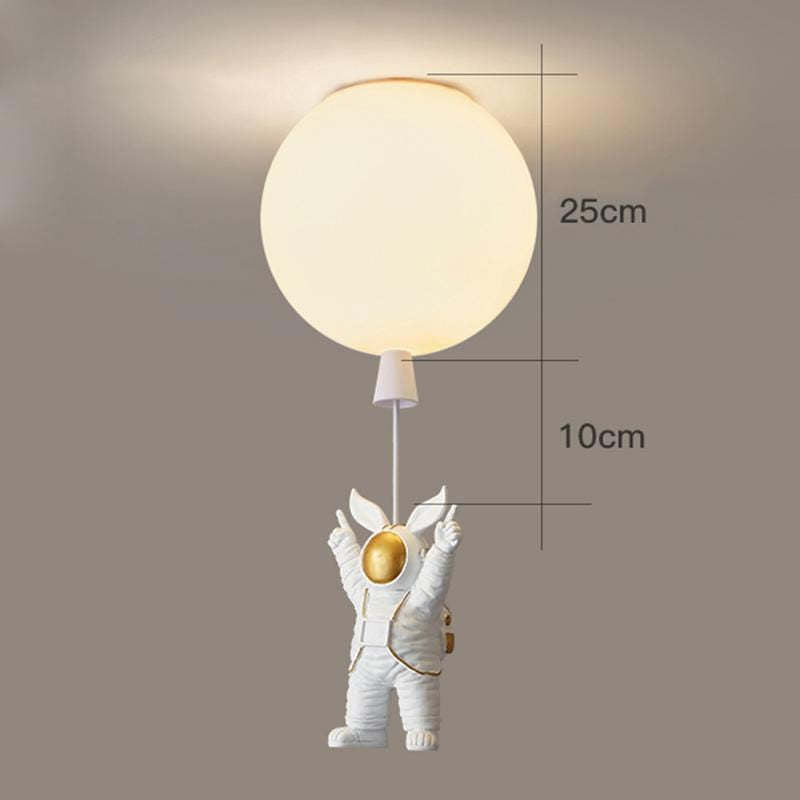 Aria Astronaut Balloon Flush Mount Ceiling Light, L 20/25/30/35cm - Lamp Copper