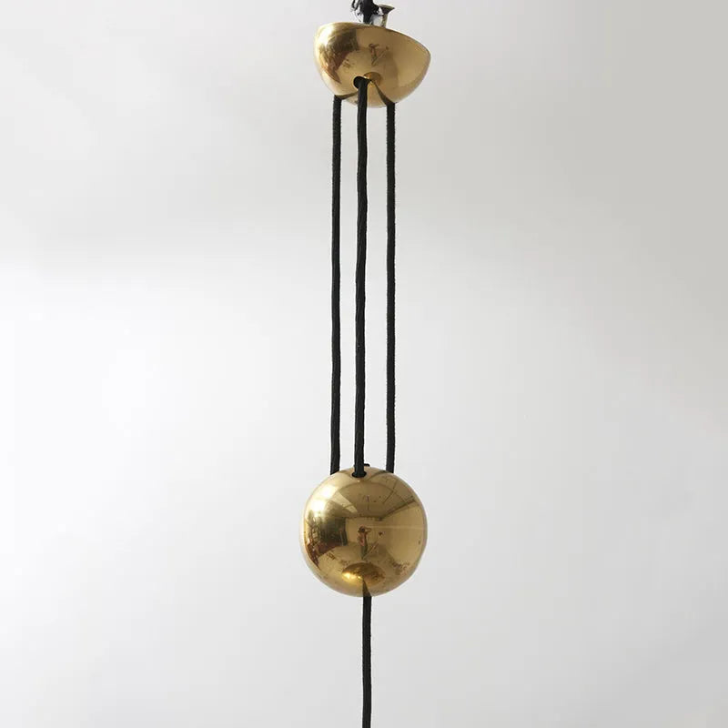 Pyra Minimalist Metal Pendant Light, Gold - Lamp Copper