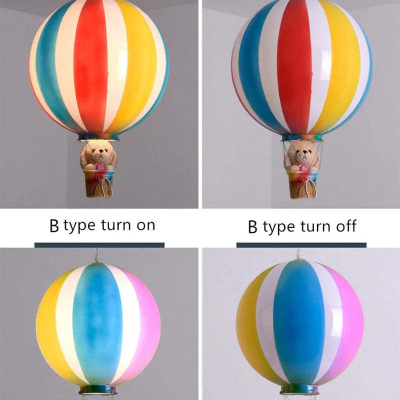 Aria Creative Colorful Balloon Acrylic Pendant Light, Bedroom - Lamp Copper