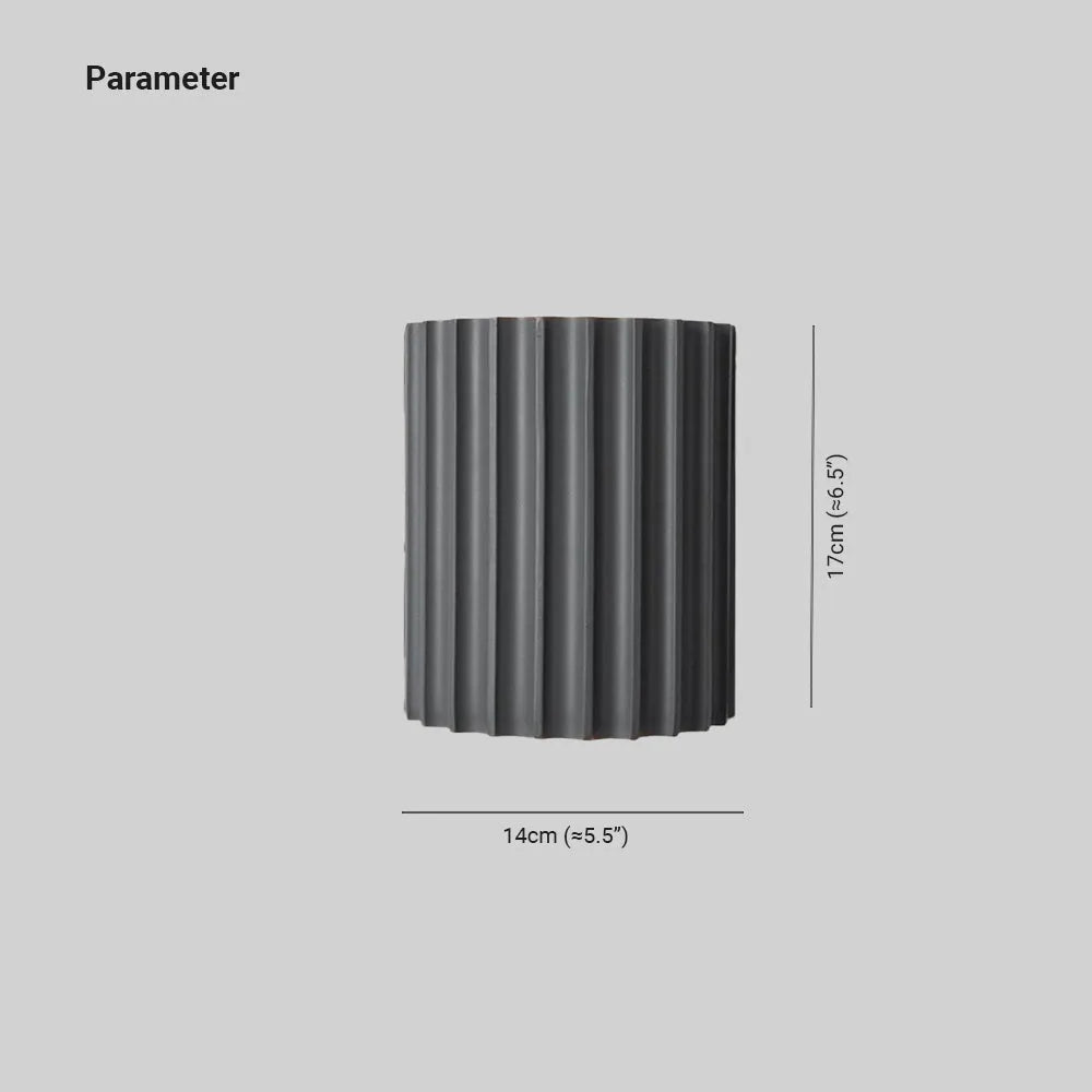 Cora Semi-cylindrical Resin Wall Lamp - Lamp Copper
