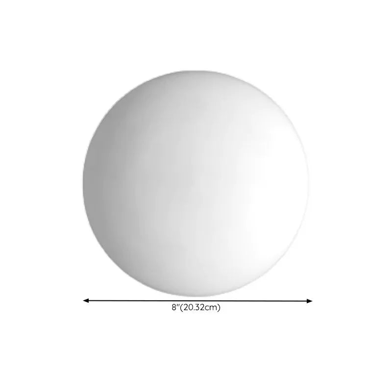 Valentina Modern Globe Shape Vanity Metal Glass LED Wall Lamp - Lamp Copper