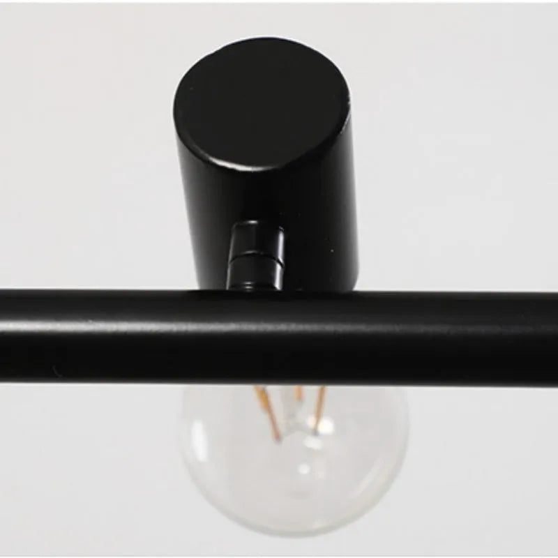 Epoch Vintage LED Chandelier Black Metal Dining/Living Room/Bar - Lamp Copper