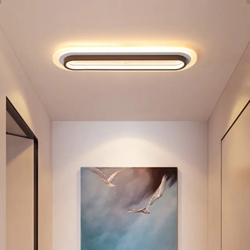 Arisha Modern Linear Metal/Acrylic Ceiling Light - Lamp Copper