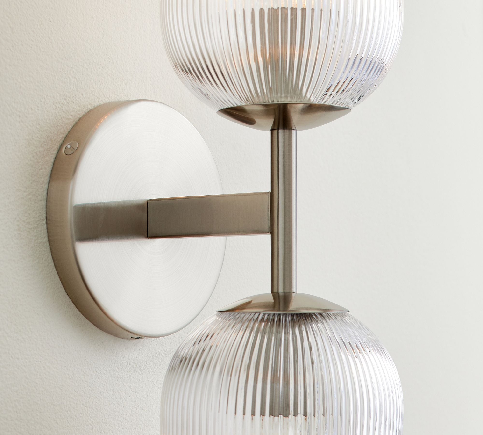 Haze Glass Metal Wall Light