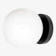 Pearl Glass Globe Wall Sconce Modern Minimalist Light