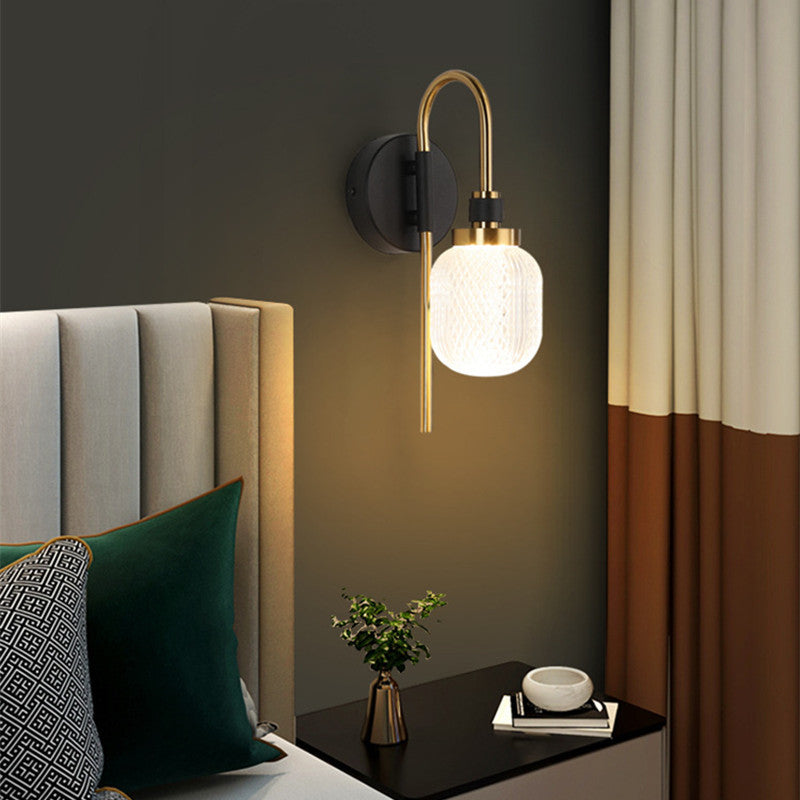 Ardo Modern Metal/Acrylic Wall Lamp, 2 Style - Lamp Copper