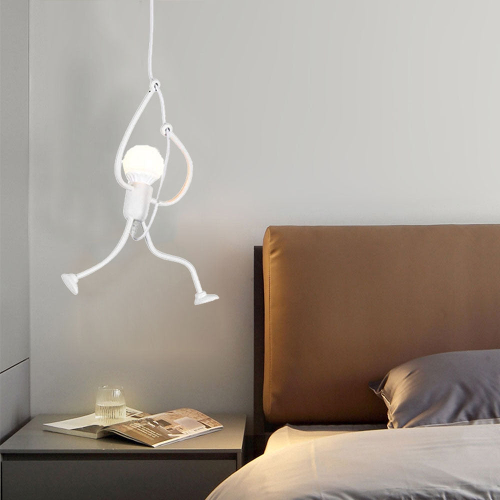Miro Retro Modern Iron Man Pendant Light, Black - Lamp Copper