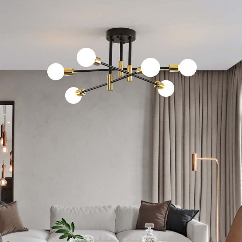 Lindsy Retro Satellite Shape Ceiling Light - Lamp Copper