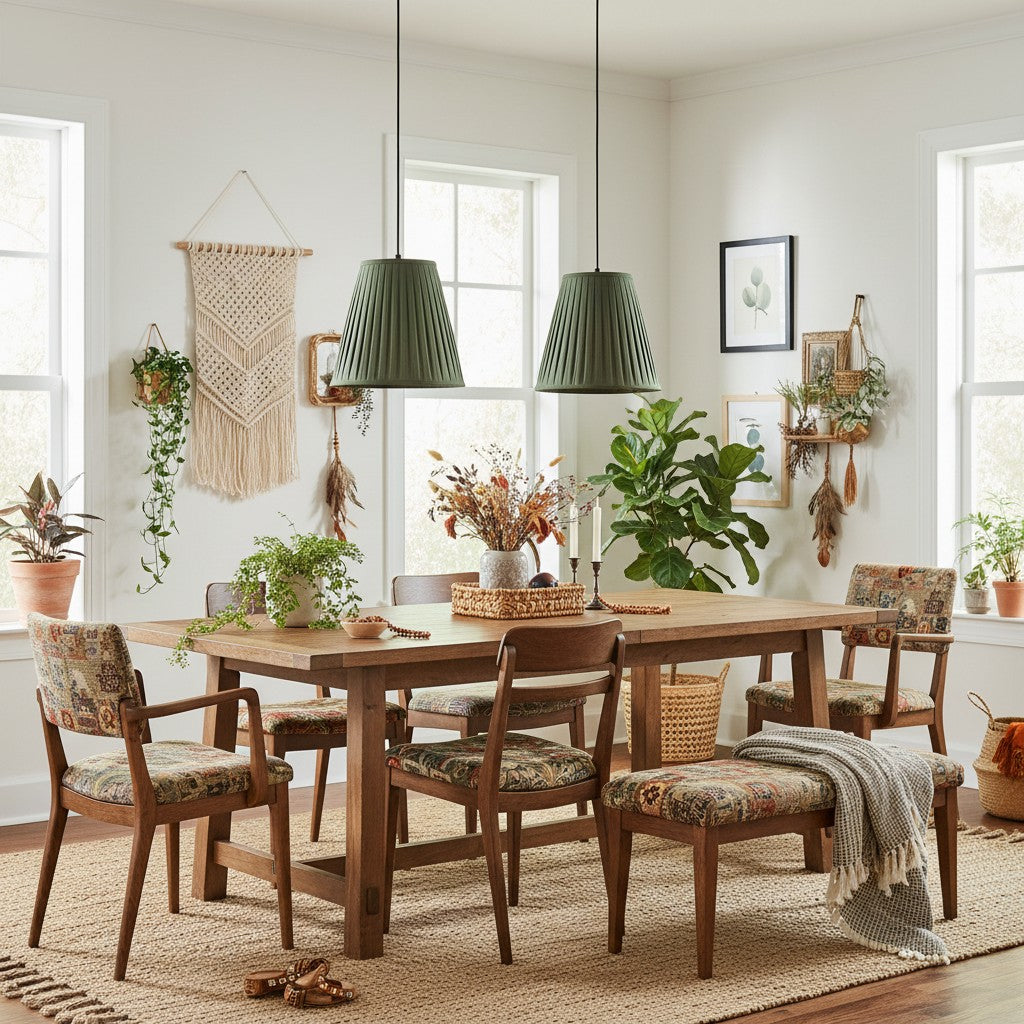 Grace Fabric  Pleated Shade Pendant Light