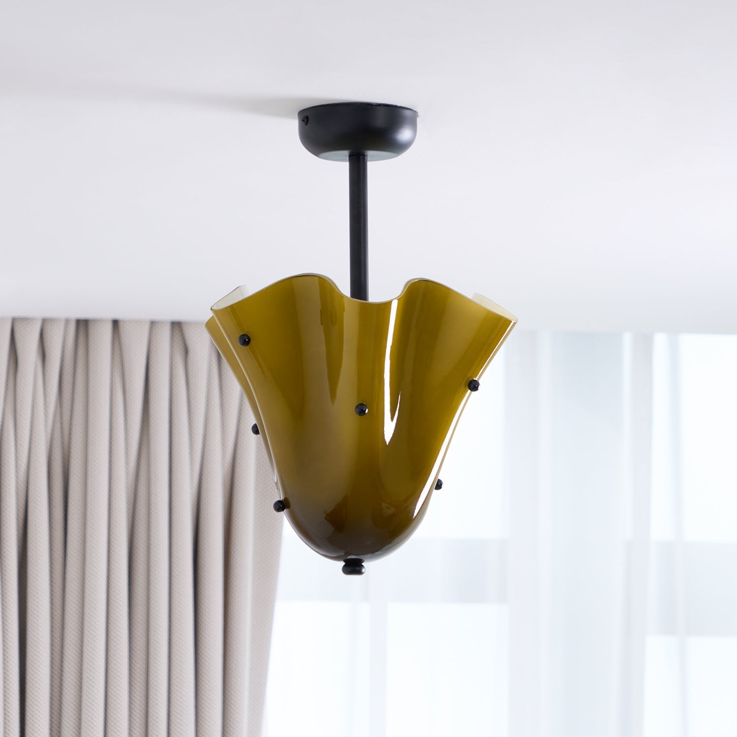 Musa Decorative Glass Ceiling Light Modern