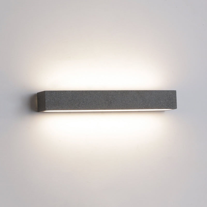 Fyra LED Outdoor Wall Lamp, Black & White - Lamp Copper