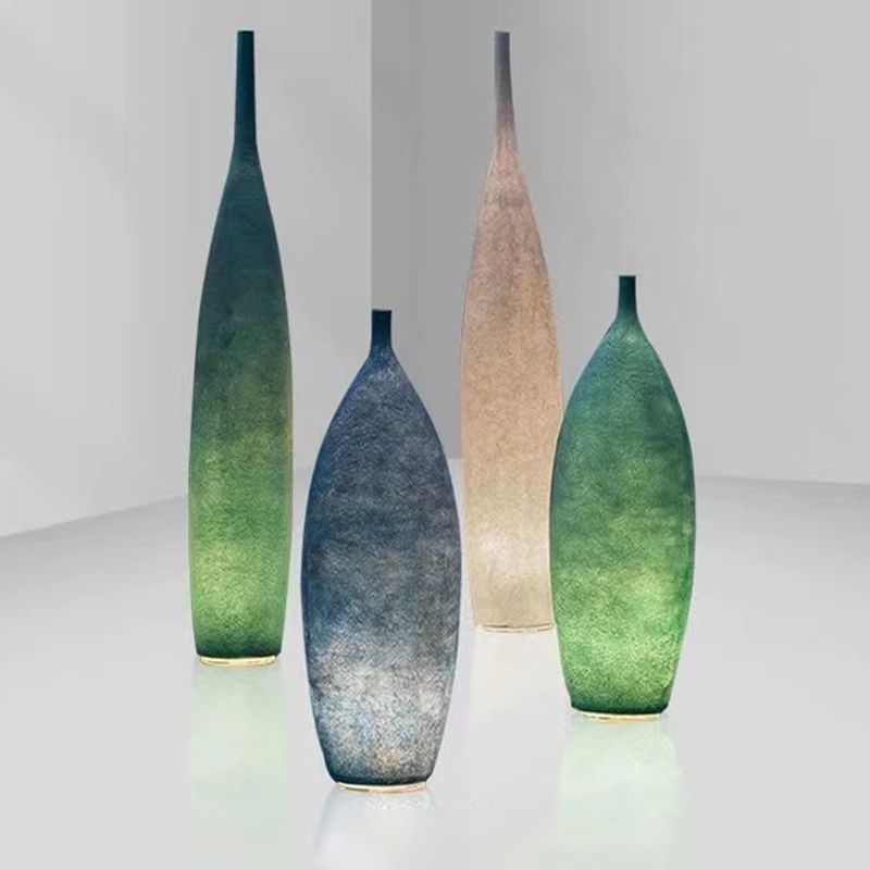 Byers Creative Bottle Resin Floor Lamp, Multi Colors, Hotel - Lamp Copper