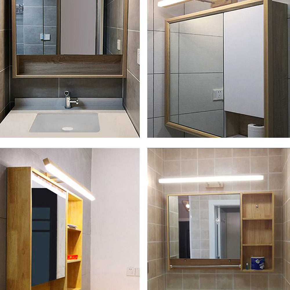Muto Classic Wood Stretchable Mirror Vanity Bathroom Wall Lamp - Lamp Copper