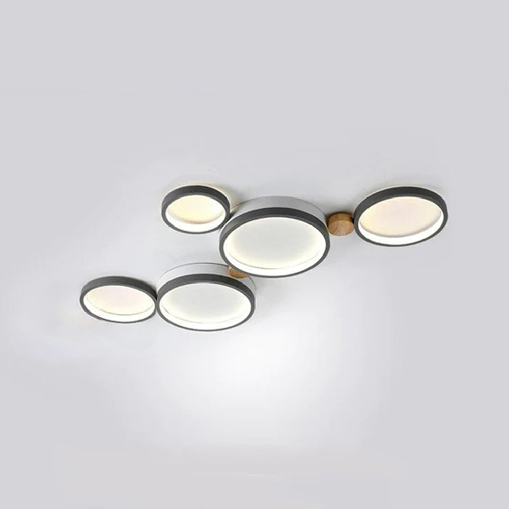 Arisha Round Flush Mount Ceiling Light 3 Colour 3/4/5/6/7 Heads - Lamp Copper