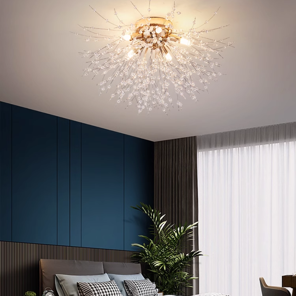Kalia Vintage Pendant Light Dandelion firework - Lamp Copper