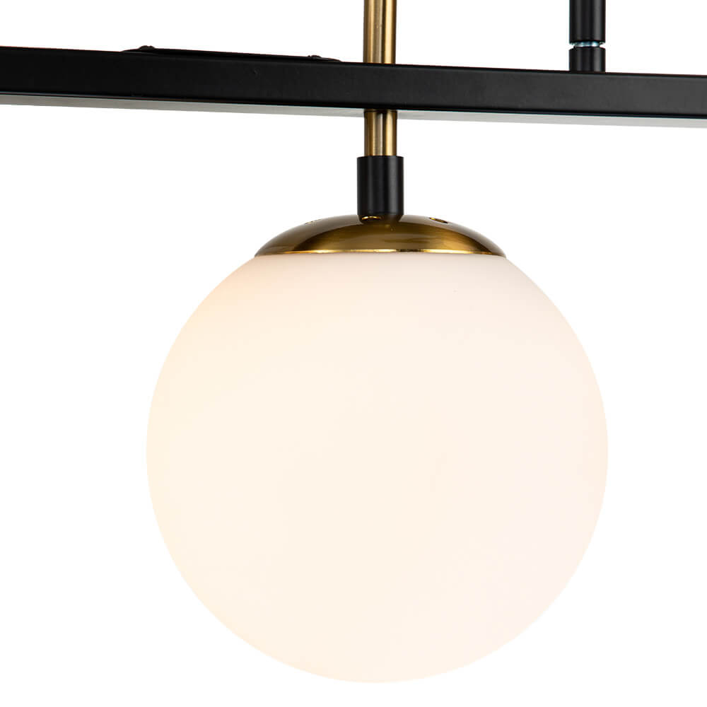 Alvno Linear Glass Chandelier - Lamp Copper