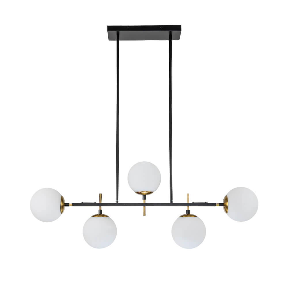 Alvno Linear Glass Chandelier - Lamp Copper