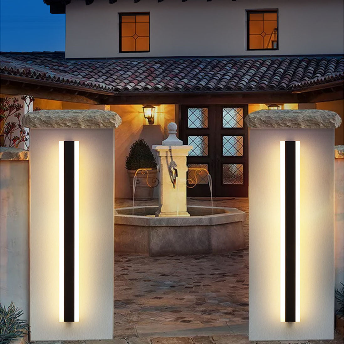 Nexa Outdoor Wall Lamp Symmetrical - Lamp Copper