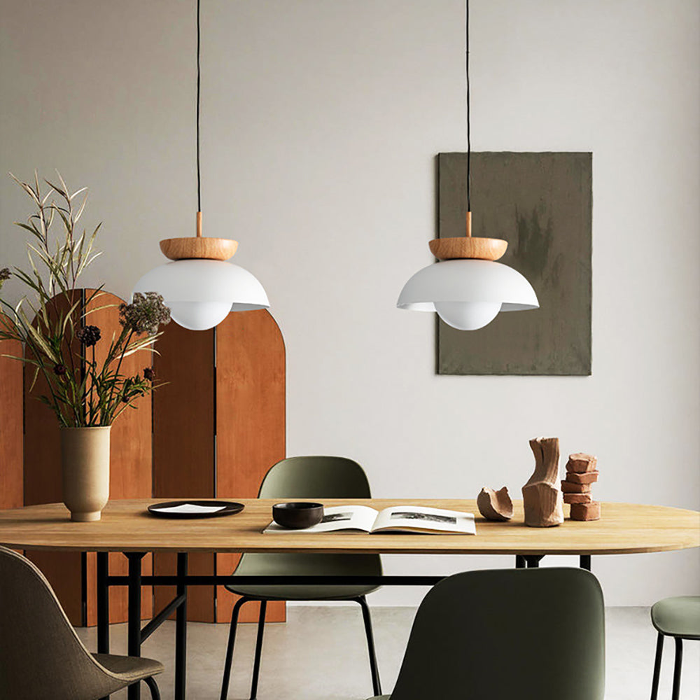 Muto Nordic Pendant Light/Flush Mount Ceiling Light Wood/Metal Black Kitchen Balcony - Lamp Copper