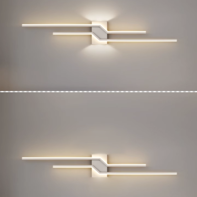 Arisha Minimalist Linear Metal Vanity Wall Light - Lamp Copper