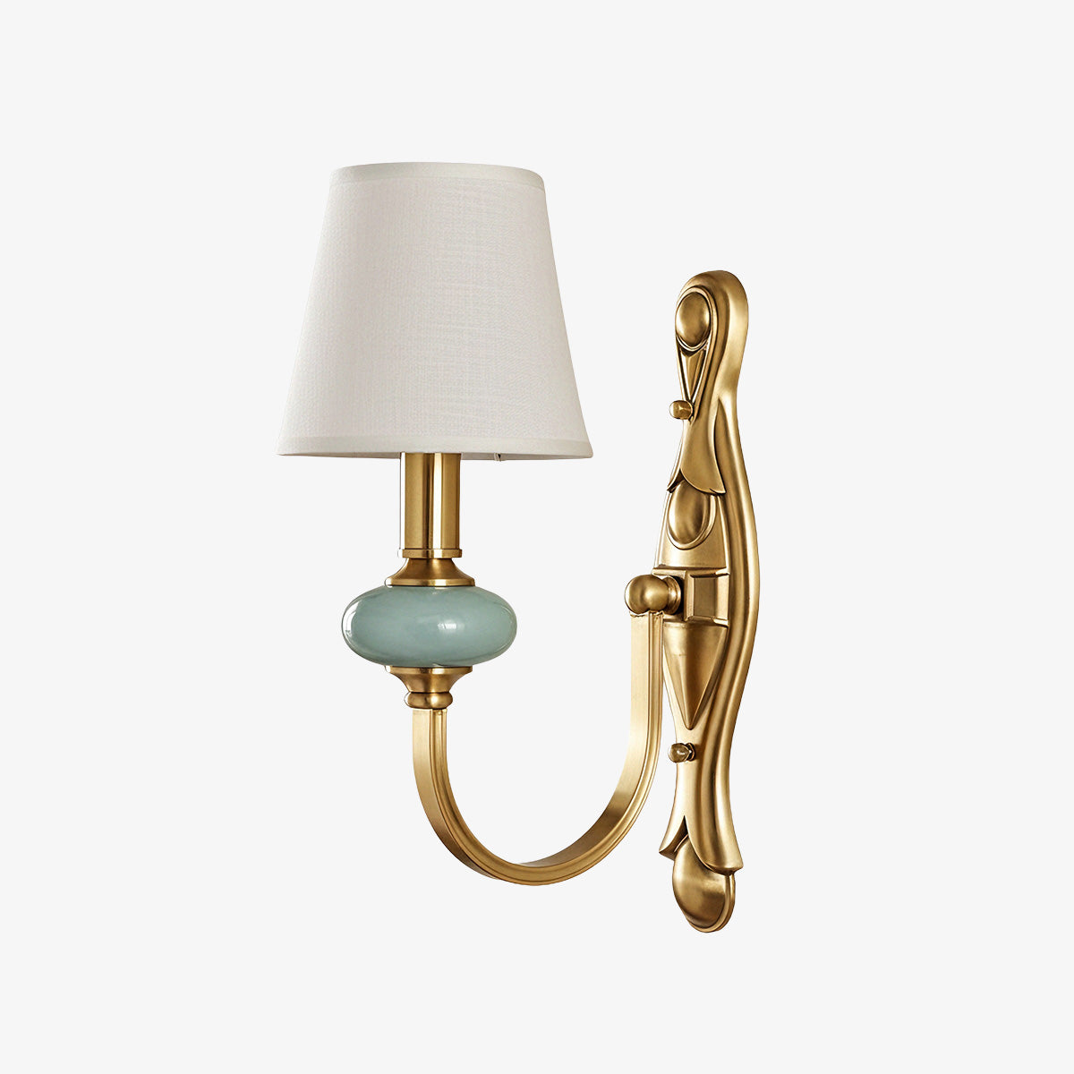 Lodge Wall Lamp Ceramic&Fabric&Metal