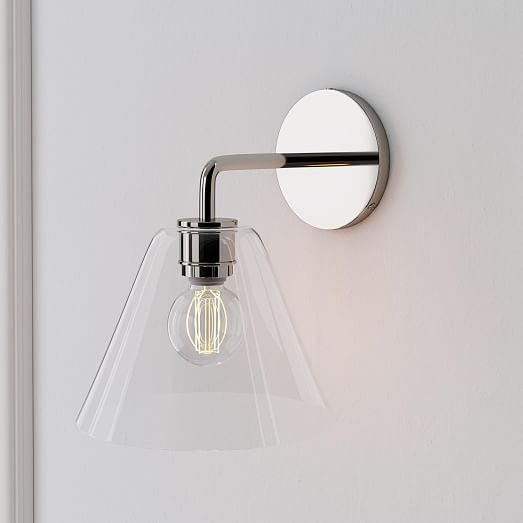 Cone Wall Sconce Milk Glass Living Room