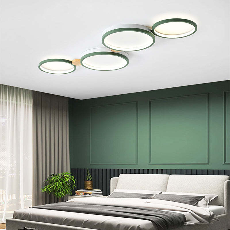 Arisha Round Flush Mount Ceiling Light 3 Colour 3/4/5/6/7 Heads - Lamp Copper