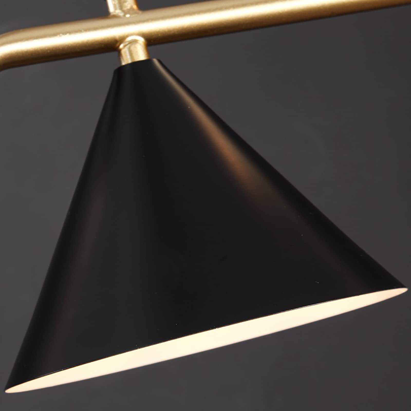Arisha Modern LED Pendant Light Black/Gold Glass Living Room/Bedroom - Lamp Copper