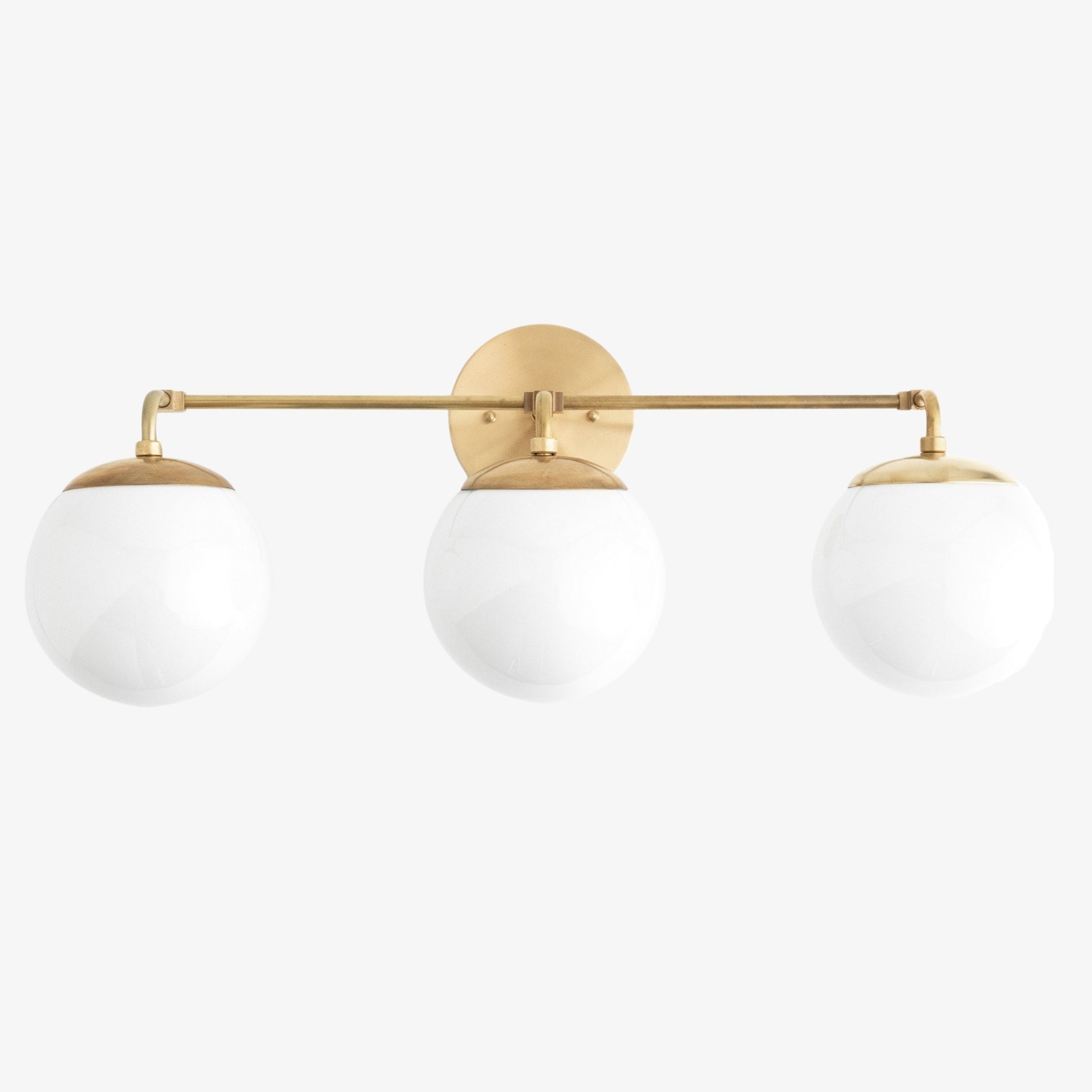 Pearl 2/3-Light Wall Sconce Milk Glass Hallway
