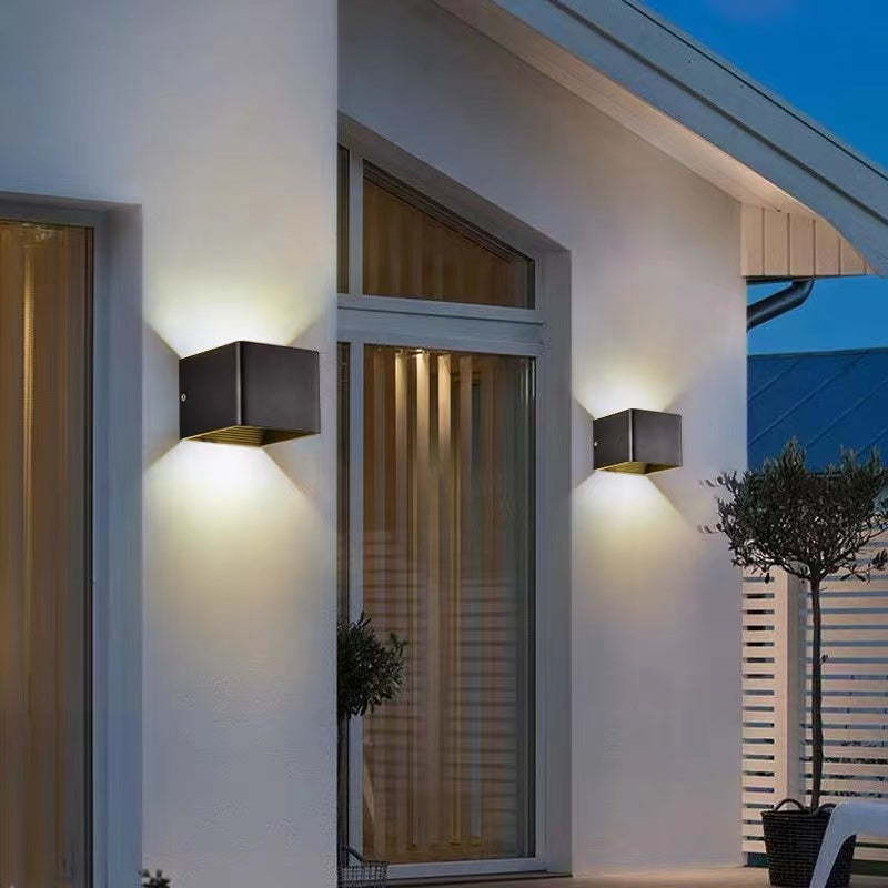 Nexu Modern Adjustable Square Outdoor Wall Lamp LED - Lamp Copper