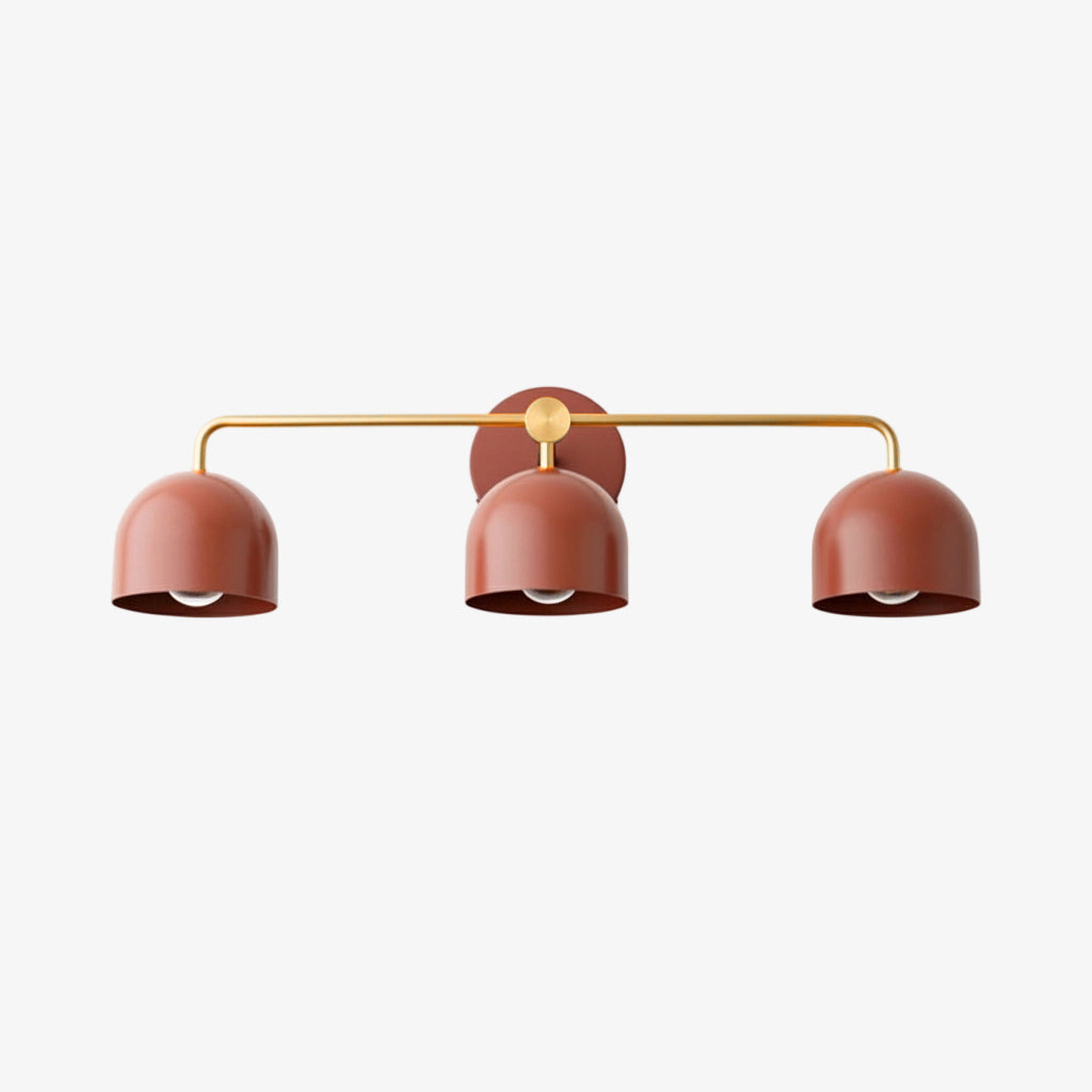 Chroma Brass White Wall Light Contemporary Living Room