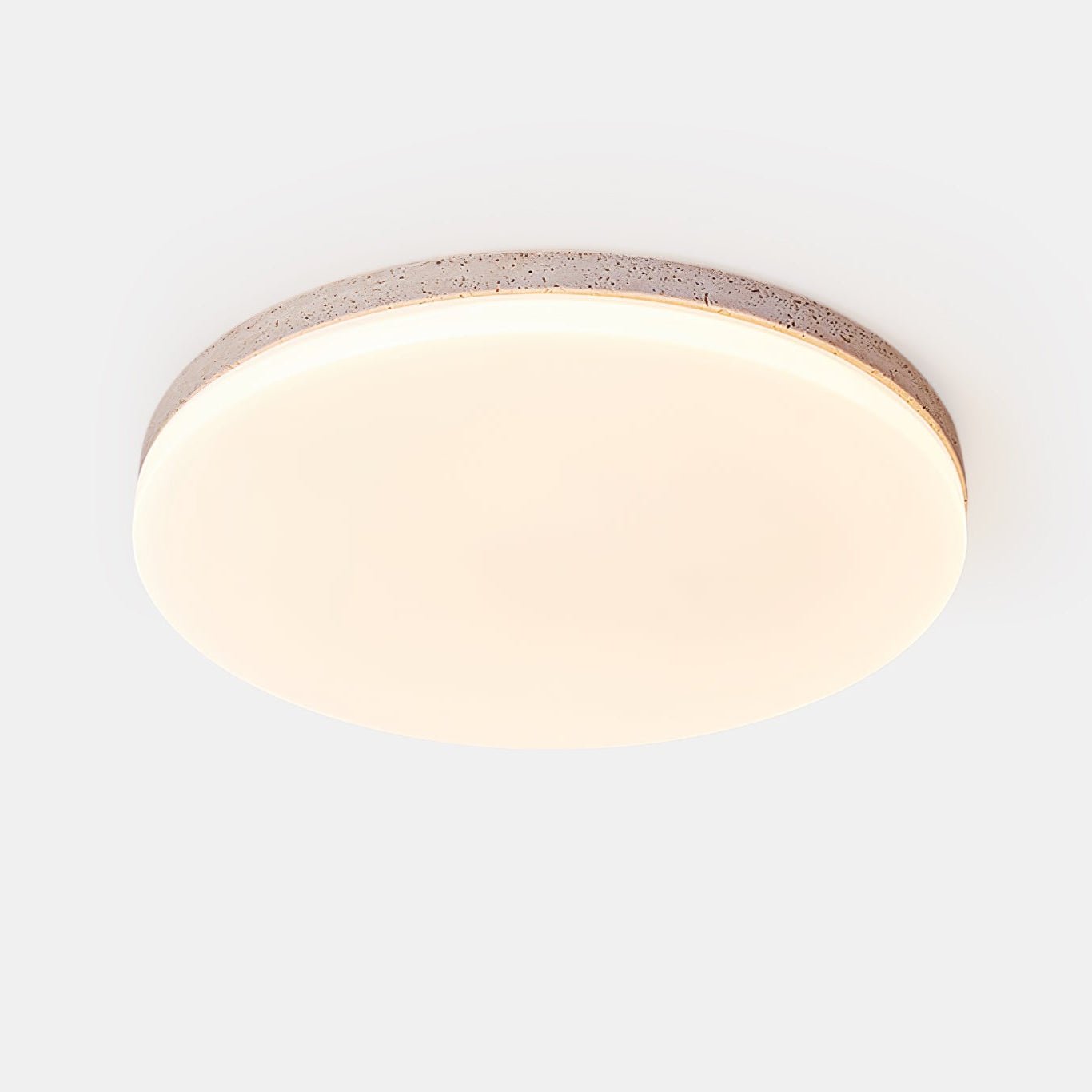 Orla Travertine Ceiling Light - Lamp Copper