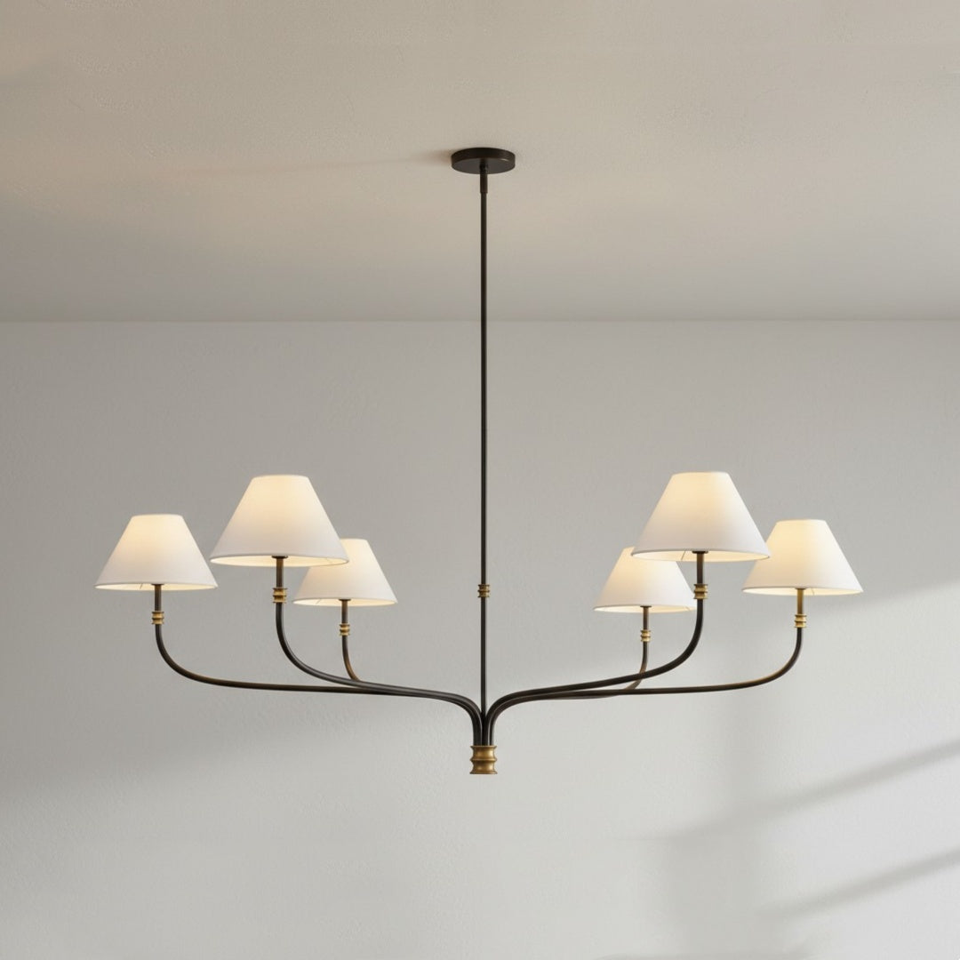 Verge Multi-light Fabric Chandelier
