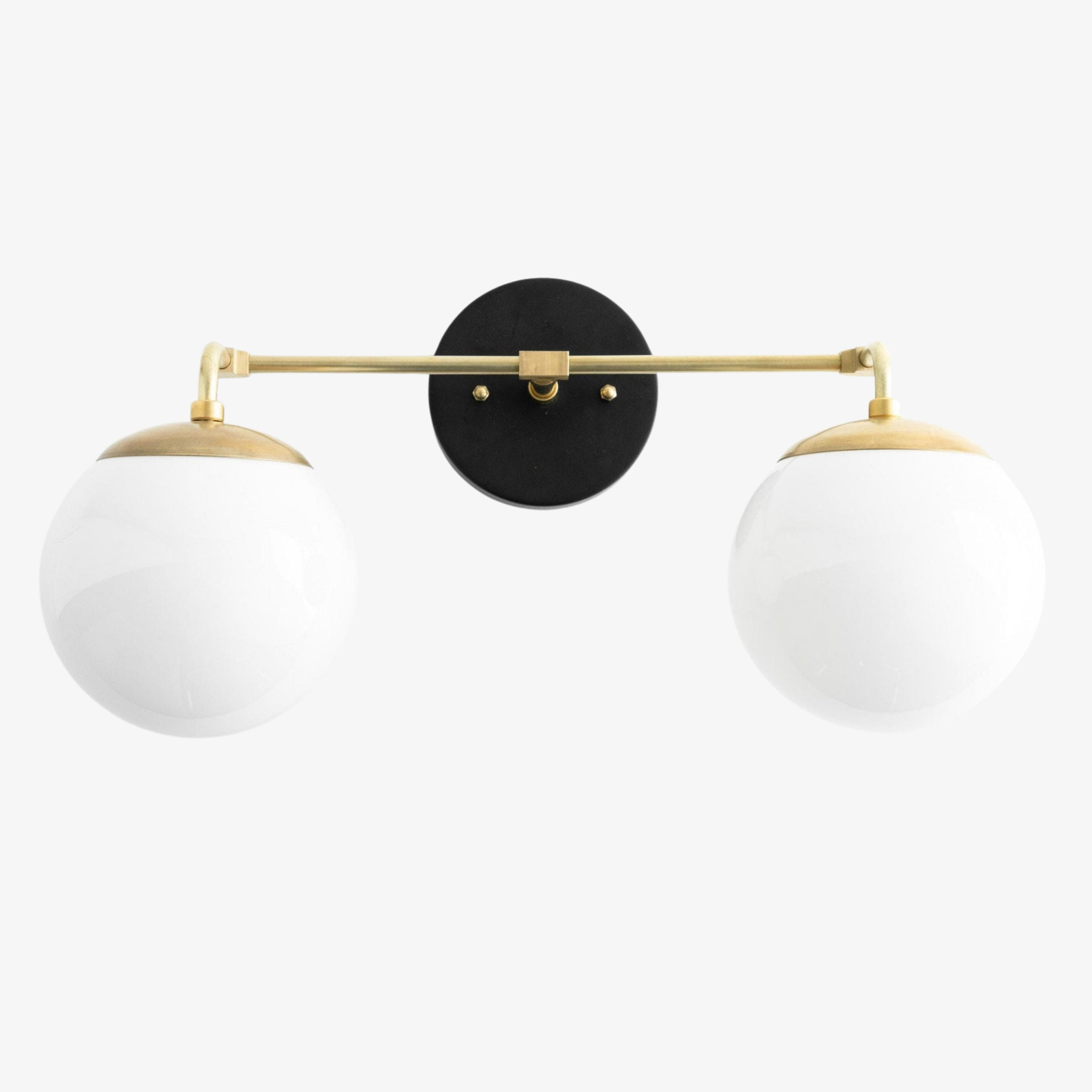 Pearl 2/3-Light Wall Sconce Milk Glass Hallway