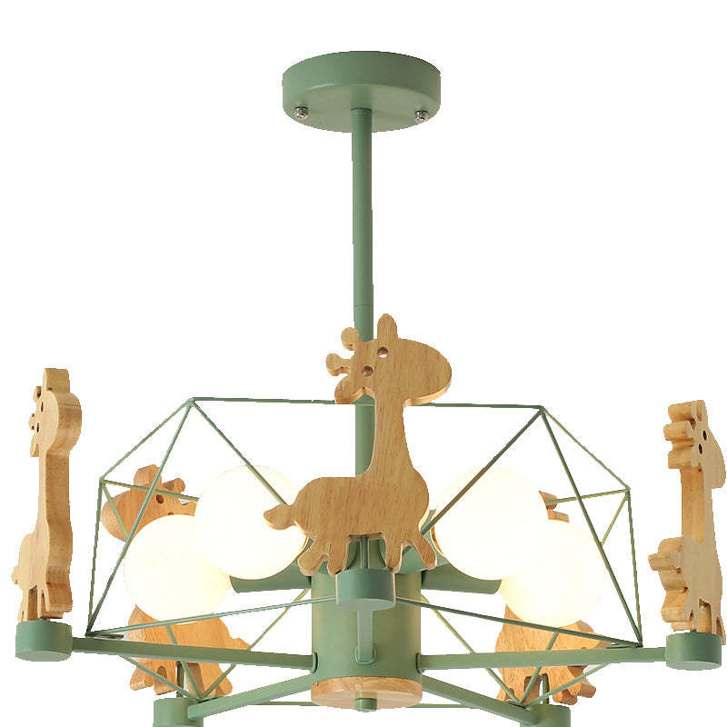 Arisha Giraffes LED Flush Mount Ceiling Light - Lamp Copper
