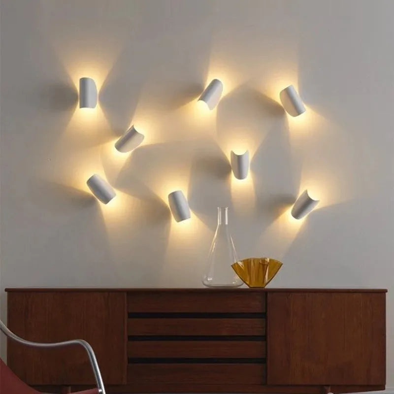 Myra LED Wall Reading Lamp 360° Rotatable, Bedside & Living Room - Lamp Copper