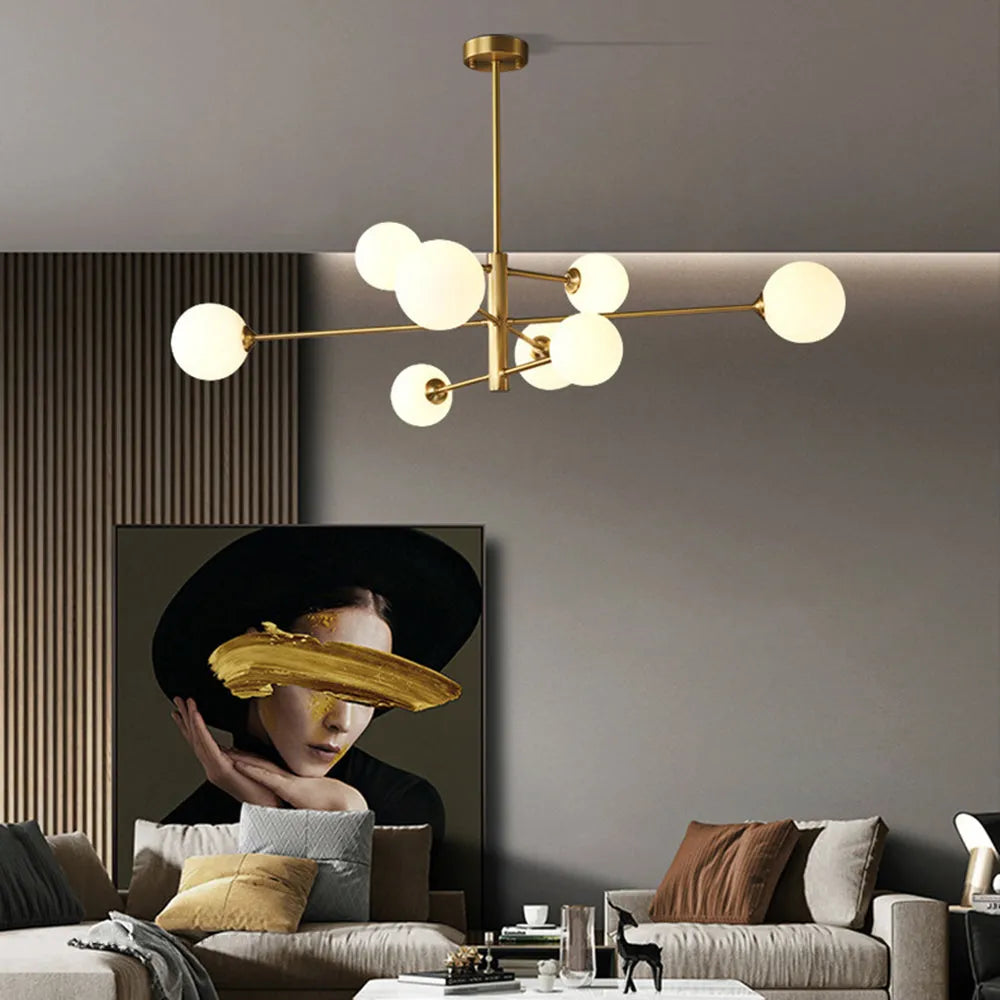 Valentina Modern Glass Shade Pendant Light, Copper/Black - Lamp Copper