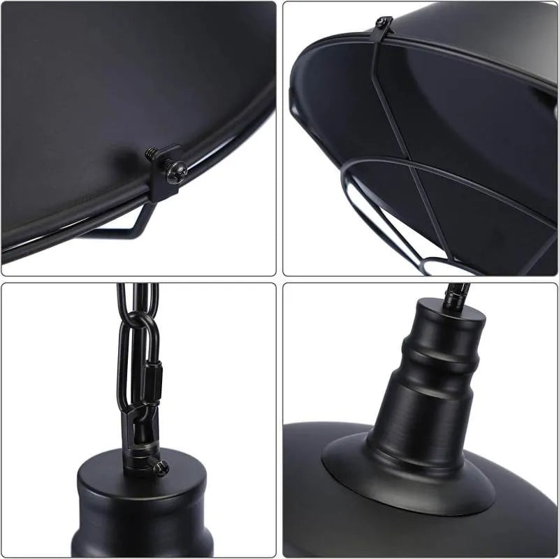 Epoch Rustic Black Industrial Pendant Light Shade, Outdoor/Indoor - Lamp Copper