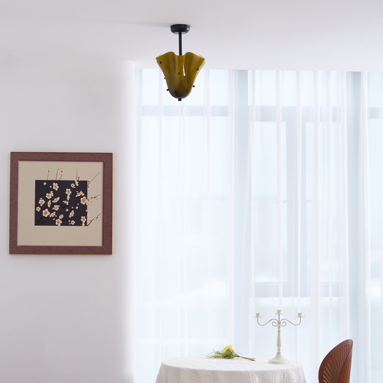 Musa Decorative Glass Ceiling Light Modern