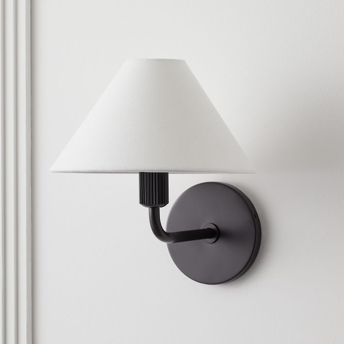 Vector Fabric Brass Wall Sconce