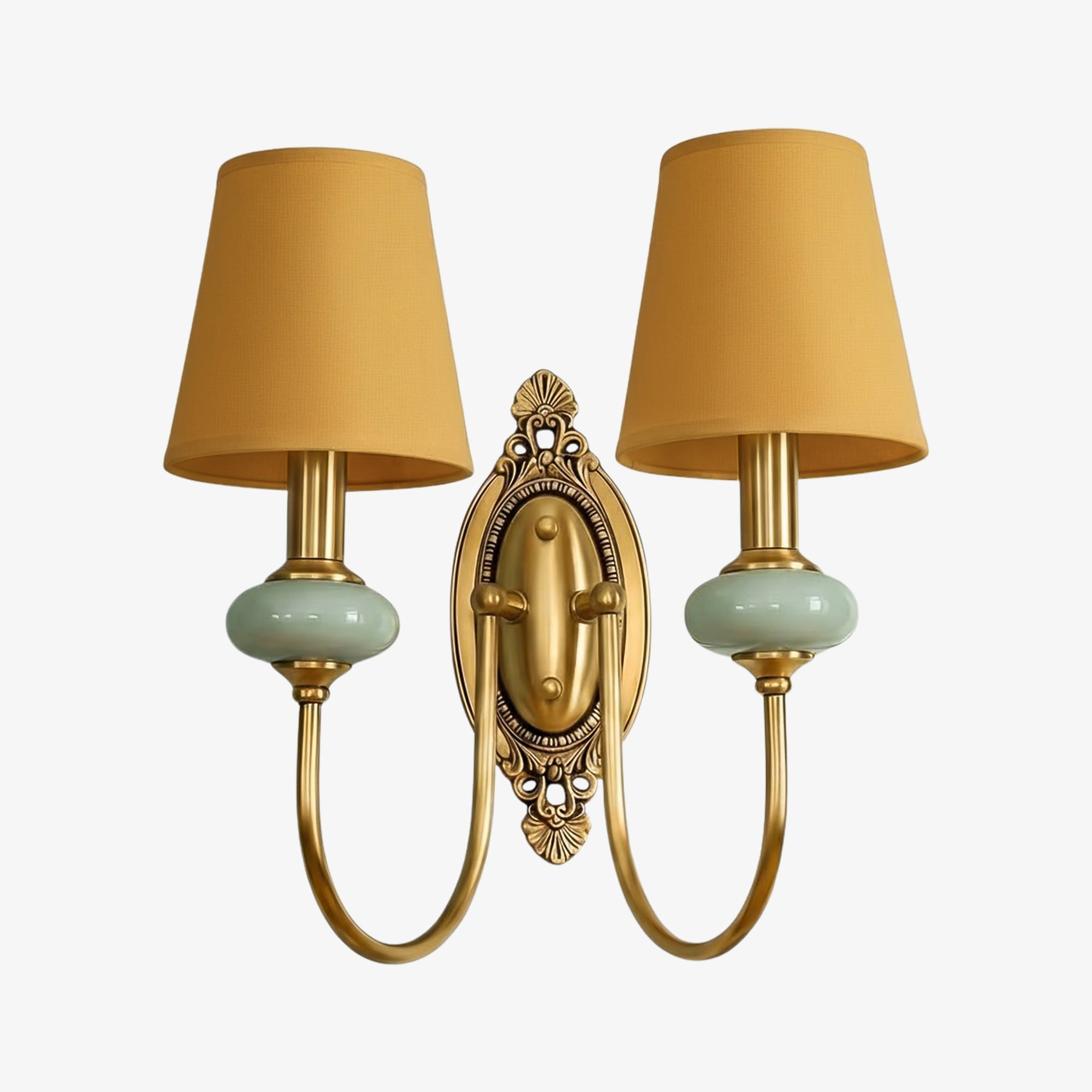 Lodge Wall Lamp Ceramic&Fabric&Metal