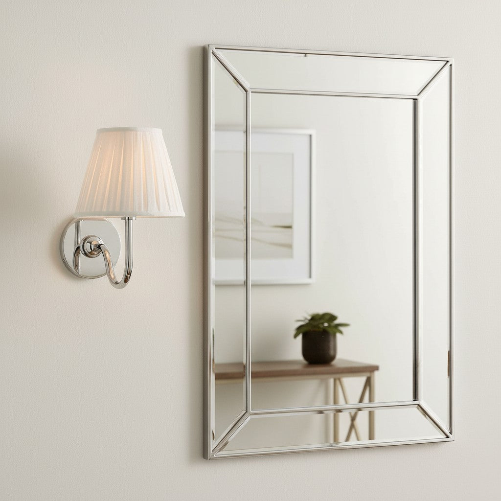 Grace Brass Linen Wall Lamp