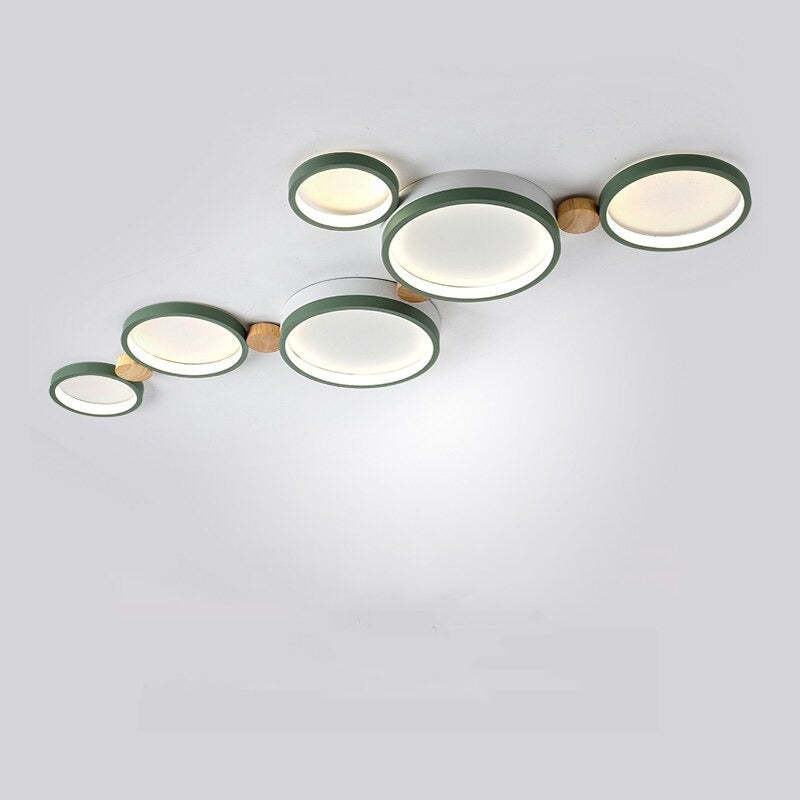 Arisha Round Flush Mount Ceiling Light 3 Colour 3/4/5/6/7 Heads - Lamp Copper