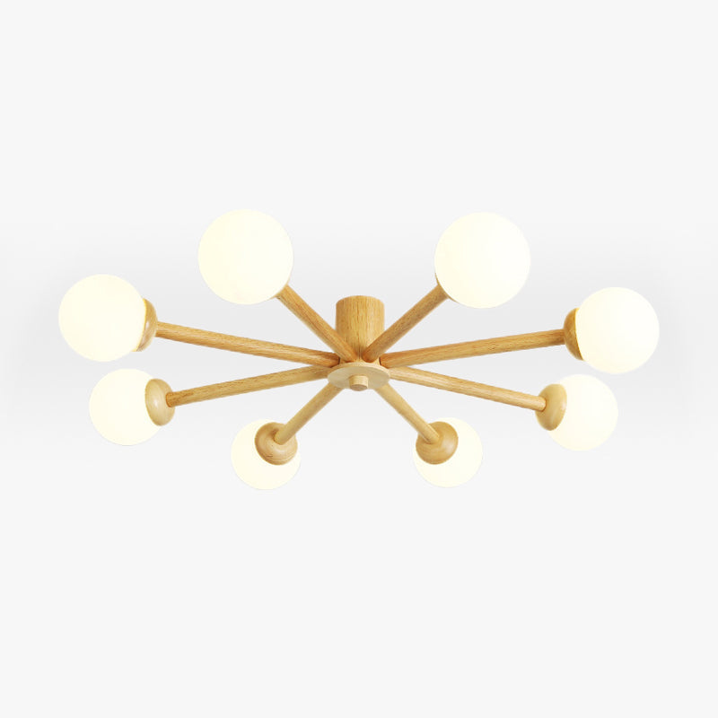 Muto Ceiling Light, Dimmable 6/8 Head - Lamp Copper