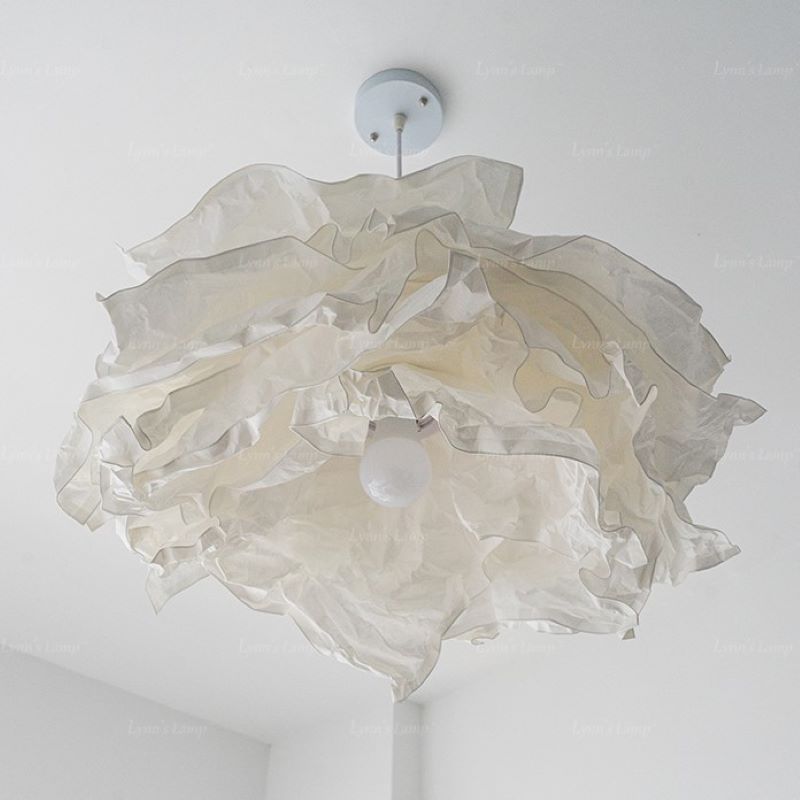 Ritta Pendant Light Wabi-sabi Cloud Paper - Lamp Copper