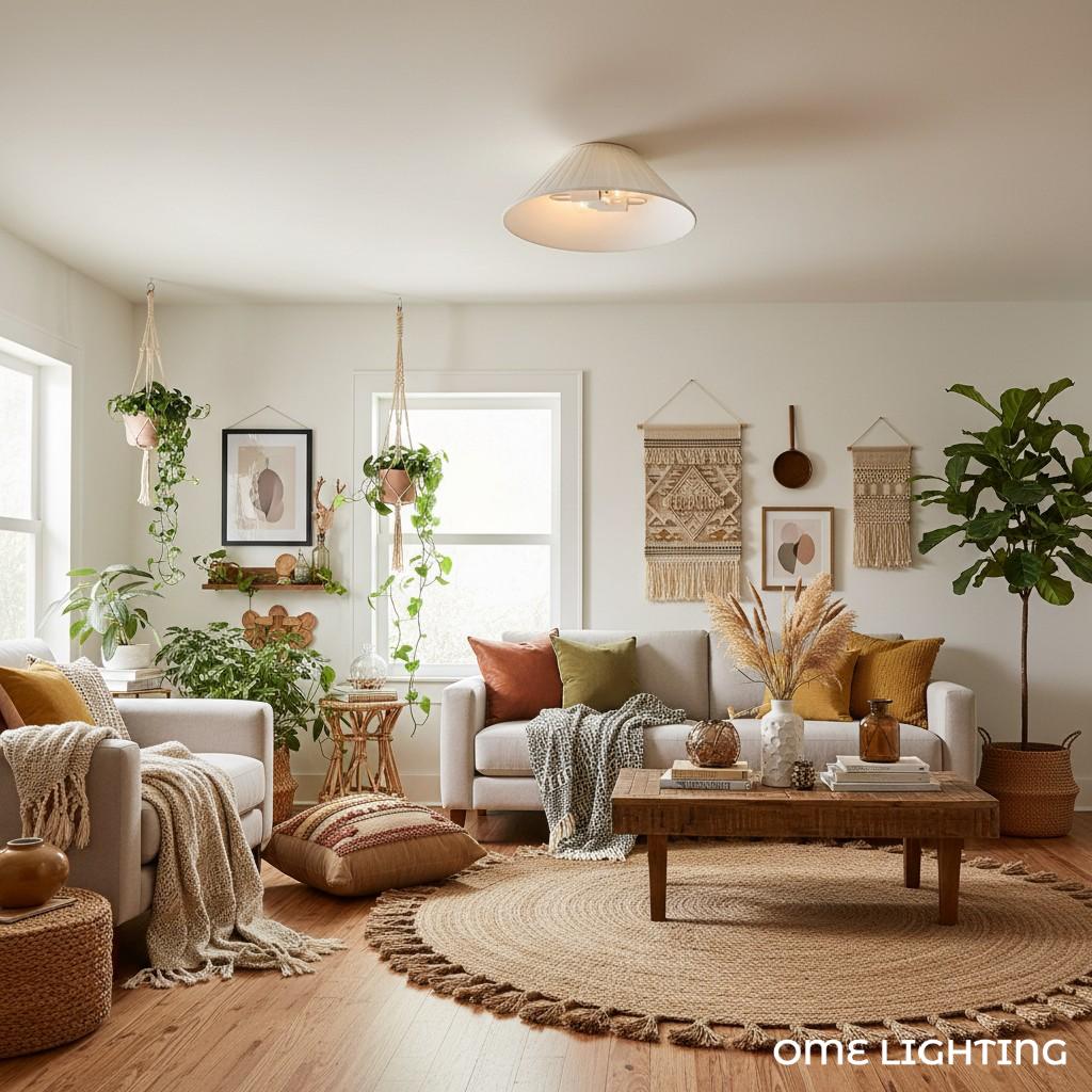 Grace Ceiling Light Metal&Linen